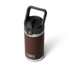 Garrafa YETI Rambler Jr. Wetlands Brown para crianças de 350 ml com tampa de palha