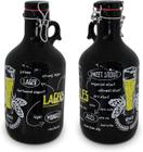 Garrafão de cerâmica growler 2l preto mondoceram beer