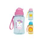 Garrafinha Animal Fun 350ml c/ canudo - Buba