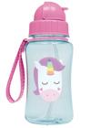 Garrafinha Bebê Animal Fun Unicórnio 400ml Com Canudo Retrátil Buba