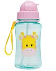 Garrafinha Buba Animal Fun Girafa 400ml Com Canudo Livre BPA