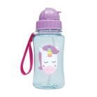 Garrafinha com Canudo 400 ML Animal Fun Unicornio Buba