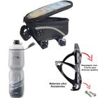 Garrafinha De Agua Térmica Para Bike +suporte +porta Celular