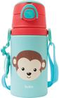 Garrafinha de Alumínio Animal Fun 450ml - Macaco - Buba