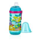 Garrafinha Infantil Decorada Com Bico Silicone 360ml 6m+ Antivazamento Nuby