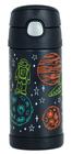 Garrafinha Térmica Infantil Thermos 355Ml Astronauta Preta