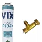 Gás R134a / 134a Refrigeração Geladeira/automóveis Vix 750g + válvula perfuradora