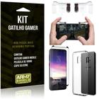 Gatilho Gamer Samsung Galaxy S9 Gatilho + Capa Silicone + Película Vidro - Armyshield