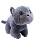 Gato De Pelúcia Carinha De Feliz Detalhes Bordado 32Cms - Fofy Toys