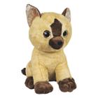 Gato De Pelúcia Olho Com Brilho Maior 28cms - Bege