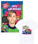 Gato Galáctico Em Arte Galáctica Combo Livro + Camiseta