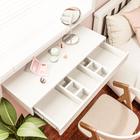 Gaveta Penteadeira Mdf Organizadora com Divisórias Internas Moderno Escritório Quarto Salão de Beleza Maquiagem