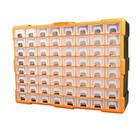 Gaveteiro caixa organizadora plastica 64 gavetas multiuso para pequenas pecas artesanato escritorio pesca profissional