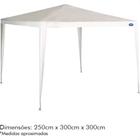 Gazebo Mor Rafia Branco 3X3M C/Sacola