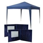 Gazebo Tenda Dobravel Trixx 3m X 3m + 4 Paredes Azul Mor Kit