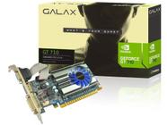 Geforce Galax GT Mainstream Nvidia 71GPH4HXJ4FN GT 710 2GB DDR3 64BITS 1600MHZ DVI HDMI VGA