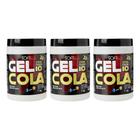 Gel Cola Fixador Softfix Branco 1000G - Kit Com 3Un