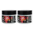 Gel Cola Fixador Softfix Branco 240G - Kit Com 2Un - Soft Fix