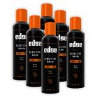 Gel de barbear Edge para pele sensível masculina com babosa 177 ml (pacote com 6)