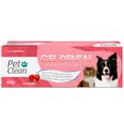 Gel Dental Pasta de Dente Para Cachorro Gato Evita Mau Hálito Pet Clean Sabor Morango