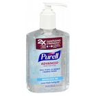 Gel desinfetante para as mãos avançado Purell com bomba original 8 oz da Purell (pacote com 4)