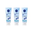 Gel Facial Esfoliante Nivea Refrescante 75Ml - Kit Com 3Un