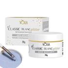 Gel para Construção Classic Blanc Glitter 24g Volia