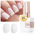 Gel Polish Double Rhythm Jelly Sheer Pastel 15 mL (branco)