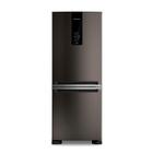 Geladeira Brastemp 447 Litros Frost Free Inverse com Smart Flow e Fresh Box Black Inox BRE57FE - 127V