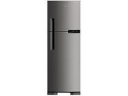 Geladeira Brastemp Frost Free Duplex 375L na cor inox com portas verticais e painel de controle externo