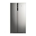 Geladeira Electrolux Frost Free Inverter 435L Efficient com AutoSense Side by Side cor Inox Look (IS4S)