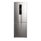 Geladeira Electrolux Inverse 490L Efficient com painel digital frontal na cor Inox Look