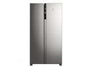 Geladeira/Refrigerador Electrolux Frost Free Side by Side Inox Look 435L Efficient IS4S