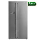 Geladeira refrigerador midea side by side prata 528l127v