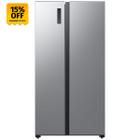 Geladeira Samsung Side by Side RS52 490L Inox Look 220V RS52B3000M9/BZ