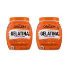 Gelatina Capilar Origem 400G Super Volume - Kit Com 2Un