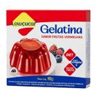 Gelatina Frutas Vermelhas Zero Açúcar Lowçucar 10g