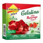 Gelatina Lowçucar Plus Com Stevia Sabor Morango 10G
