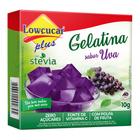 Gelatina Lowçucar Plus Com Stevia Sabor Uva 10G
