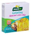 Gelatina Zero Açúcar Abacaxi com Chia 12g Natural Life 12 Un.