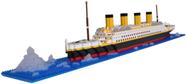 Geniteen Titanic Ship Model Building Block Set, 1860 pcs Micro Mini Blocks Brinquedo Educacional, Presente para Adultos e Crianças