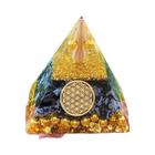 Gerador de Energia Orgonite Pirâmide Peridoto 6cm - Reiki, Cura e Meditação