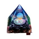 Gerador de Energia Orgonite Pirâmide Peridoto 6cm - Reiki, Cura e Meditação