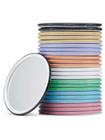 Getinbulk Compact Mirror Bulk Round Makeup Glass Mirror para Bolsa Grande Presente 2,5 polegadas 8 Cores Pack de 24