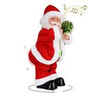 Gfilay Twerking Papai Noel, Natal animado cantando Papai Noel Doll Plush interativo dançando Papai Noel brinquedos para crianças