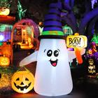 Ghost GOOSH inflável de Halloween 1,5 m com abóbora e LEDs