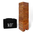 Giant Tumbling Timbers Yard Games Stained Wood com estojo de 76 cm