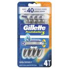 Gillette aparelho de barbear com 4 unidades