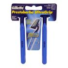 Gillette prestobarba aparelho de barbear ultragrip com 2 unidades