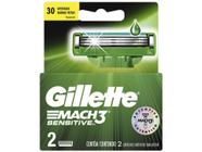 Gillette Shave Care Mach3 Sensitive - Cartuchos de Barbear 2 Peças